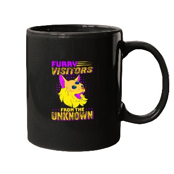 Discover Cat Alien, Aliens, UFO, UAP, Space Unknown Flight Mugs