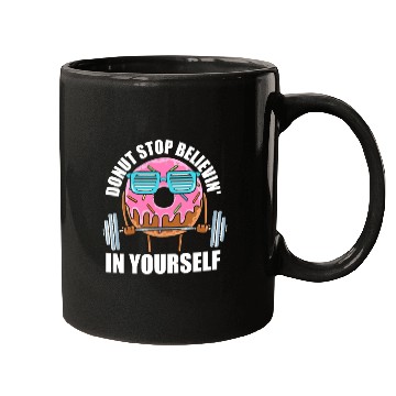 Discover Fitness Donut Funny Donut Gym Mugs