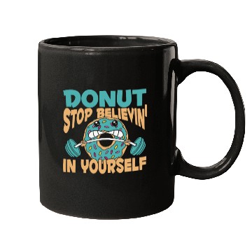 Discover Fitness Donut Funny Donut Gym Mugs