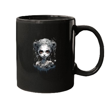 Discover Gothic Girl Halloween Fantasy Dark Mugs
