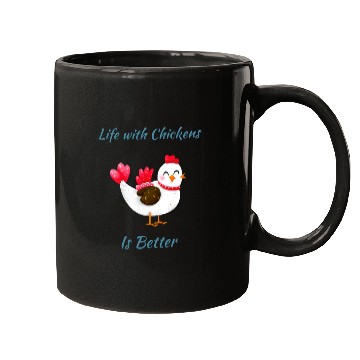 Discover Life with Chickens is Better Mugs