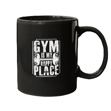 Discover Gym is my happy place Mugs