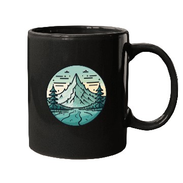 Discover Mountain Landscape In Winter Mugs
