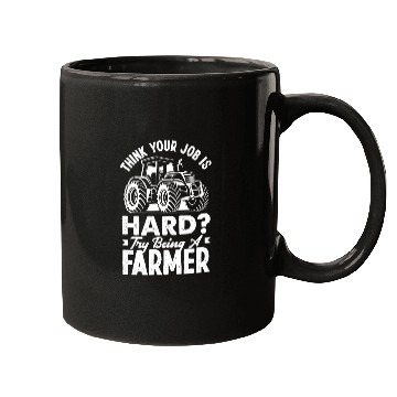 Discover Try Being A Farmer Tractor Funny Farmer Gift Mugs
