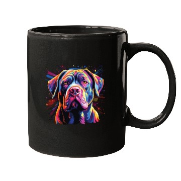Discover Watercolor Colorful Cane Corso Mugs