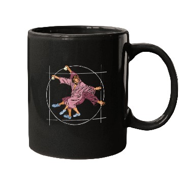 Discover Vitruvian Dude - Big Lebowski Yoga Pose Mugs