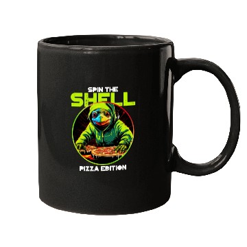 Discover Spin the Shell: Pizza Edition Mugs