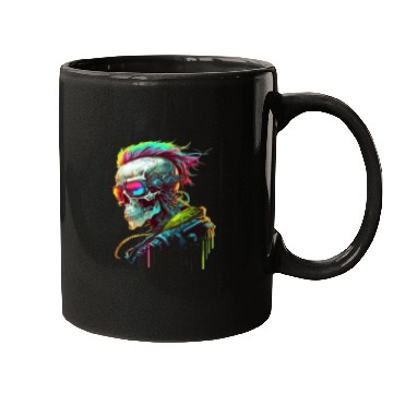 Discover Cyberpunk Skull Mugs