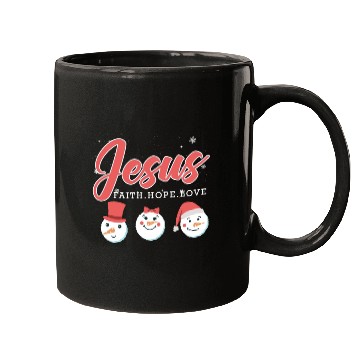 Discover Jesus Snowmen Funny Christmas Time Snow Mugs