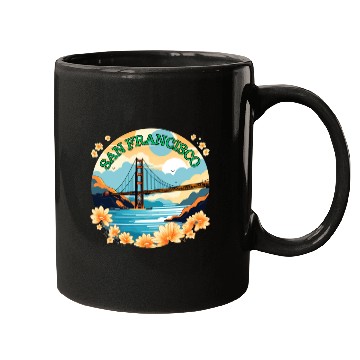 Discover Golden Gate Bridge - San Francisco Mugs