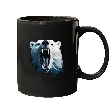 Discover Geometric Style Polar Bear Mugs