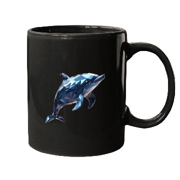 Discover Geometric Style Dolphin Mugs