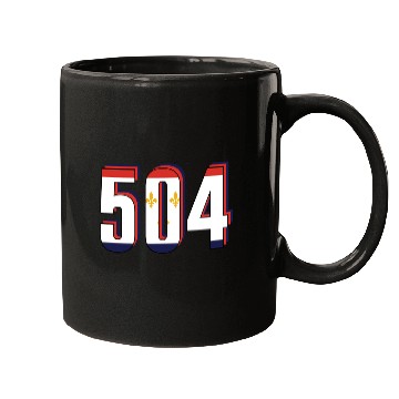 Discover 504 Area Code New Orleans Louisiana Map Number Mugs