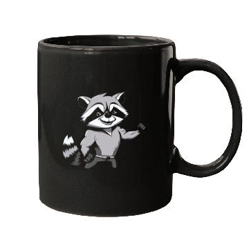 Discover Workout Gym Racoon Mugs