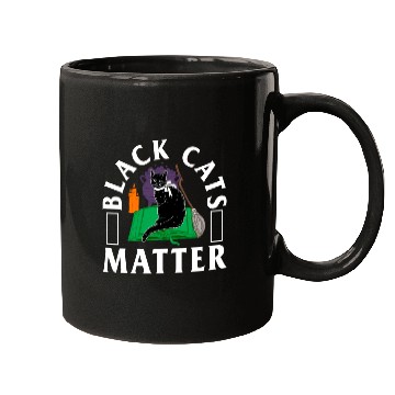 Discover Halloween Mugs, Black Cats Matter Witch