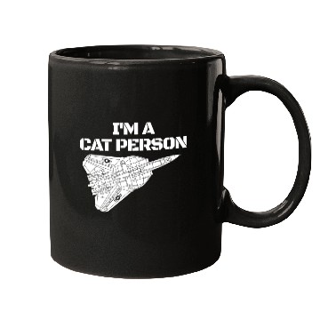 Discover I'm Cat Person F14 Tomcat Fighter Jet Schematicf14 Mugs
