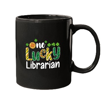 Discover One Lucky Librarian School St Patrick's Day Mugs