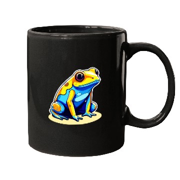 Discover Golden Poison Frog Illustration Mugs