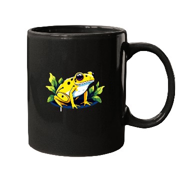 Discover Golden Poison Frog Illustration Mugs