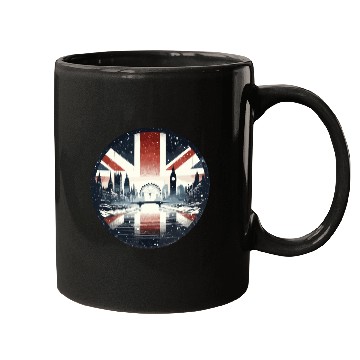 Discover Winter London Travel Vintage Logo Mugs