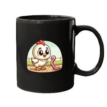 Discover Chicken Worm Farm Farmer Mugs