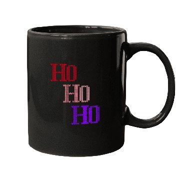 Discover HO HO HO MERRY CHRISTMAS KNITTED STYLE Mugs