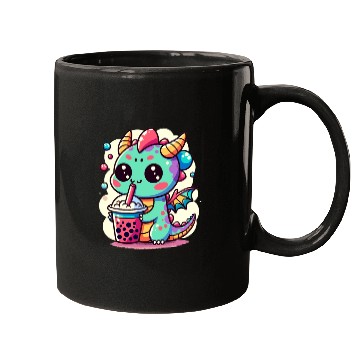 Discover Boba Tea Dragon Kawaii Mugs