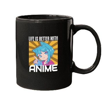 Discover Life is Better With Anime Funny Anime Loverssurpri Mugs