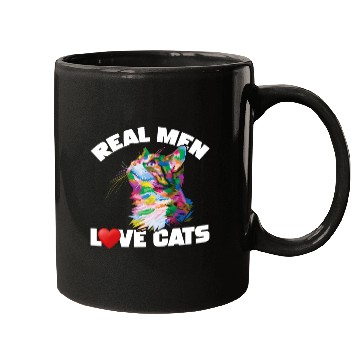 Discover Real Men Love Cats Mugs