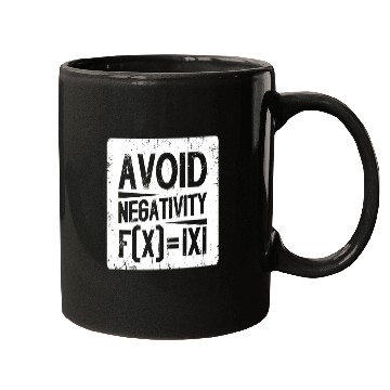 Discover Avoid Negativity Absolute Value Equation Vintage Mugs