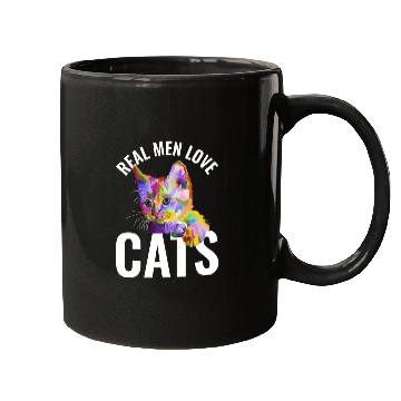 Discover Real Men Love Cats Mugs