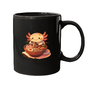 Discover But First Ramen Sweet Axolotl Eats Ramen Mugs