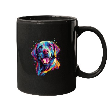 Discover Watercolor Colorful Labrador Lab Mugs