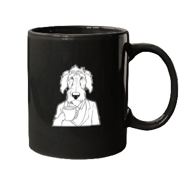 Discover Coffee Irish Wolfhound Dog Mugs