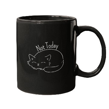 Discover lazy cat, Not today Mugs