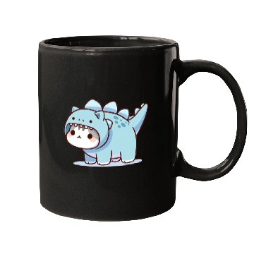 Discover Cat in Stegosaurus Costume Mugs