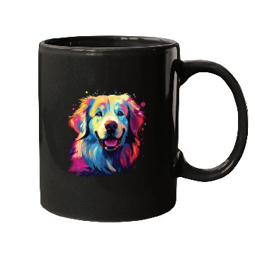Discover Watercolor Colorful Great Pyrenees Mugs