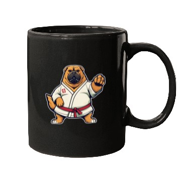 Discover karate dog Mugs