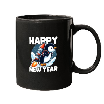 Discover Penguin Happy New Year Mugs