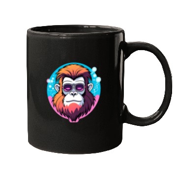 Discover Ape Monkey Illustration Mugs
