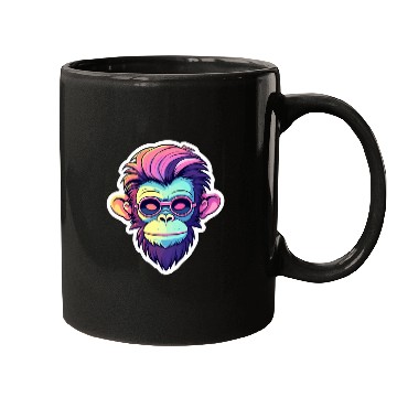 Discover Ape Monkey Illustration Mugs
