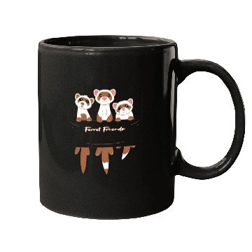 Discover Ferret Friends Mugs