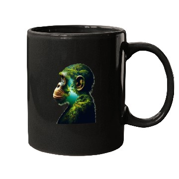 Discover Nature in Chimpanzee Body Mugs
