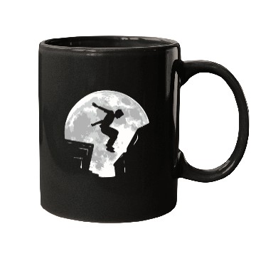 Discover Parkour Free Running Moon Mugs