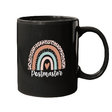 Discover Postmaster Rainbow Leopard Funny Postmaster Mugs