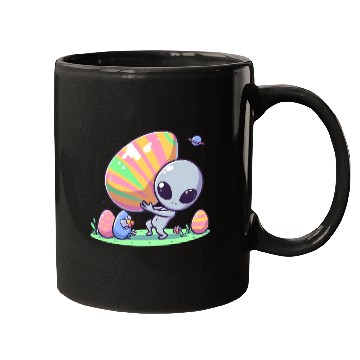 Discover Alien with huge easter egg Mugs