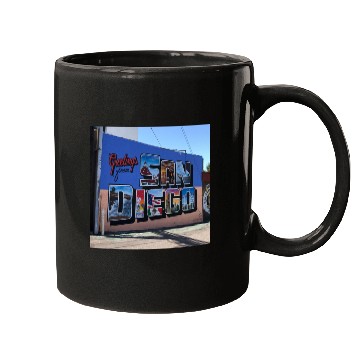 Discover Greetings From San Diego Street Art Mugs