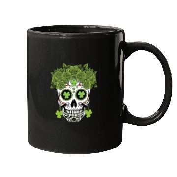 Discover St Patrick's Day Dia De Los Muertos Shamrock Mugs