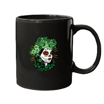 Discover St Patrick's Day Dia De Los Muertos La Catrina Mugs