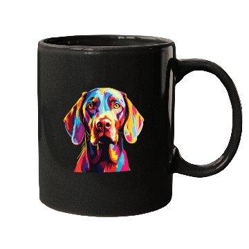 Discover Watercolor Colorful Vizsla Mugs